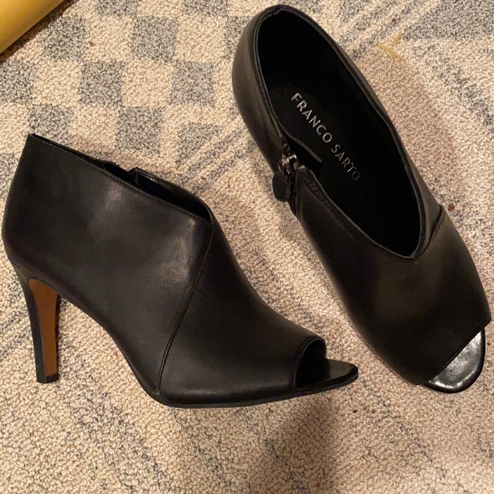 Franco Sarto Peep Toe Booties
